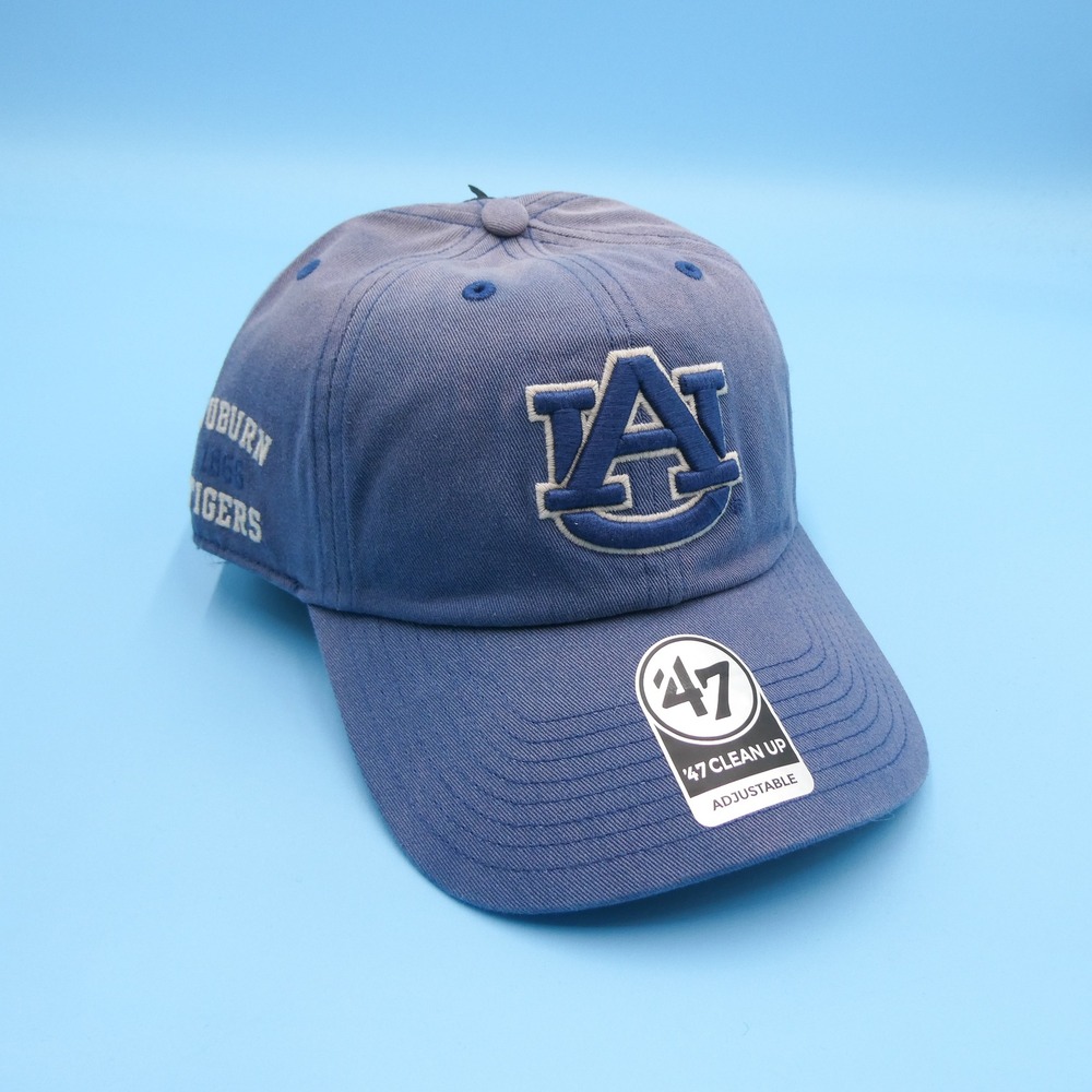 '47 Brand Hat Mens One Size Clean Up Auburn Tigers Blue Embroidered Cotton Cap